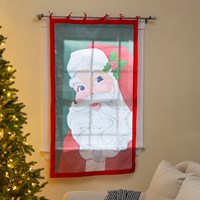 Vintage Santa Shadow Scapes Window Shade