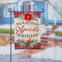 Christmas Joy Burlap Garden Flag