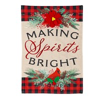 Christmas Joy Burlap Garden Flag
