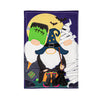 Trick or Treat Gnomes Garden Linen Flag