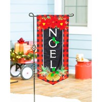 Christmas Joy Everlasting Impressions Textile Décor-Long Garden Flag