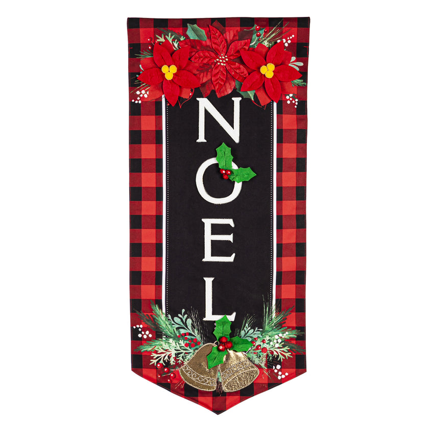 Christmas Joy Everlasting Impressions Textile Décor-Long Garden Flag