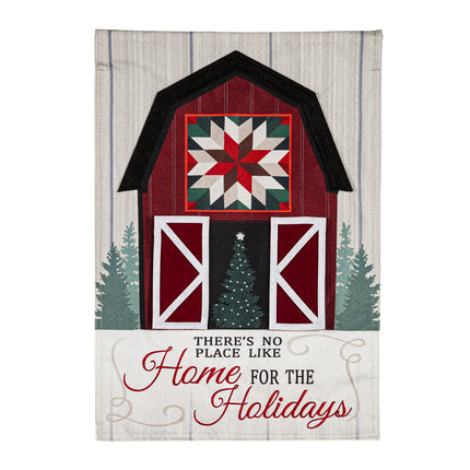 Holiday Barn Linen Garden Flag
