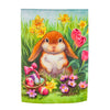 Bunny Whisker Garden Suede Flag