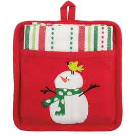 Whimsy Winter Potholder With Towel Gift Set
