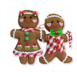 Fabric Gingerbread Boy or Girl Ornament