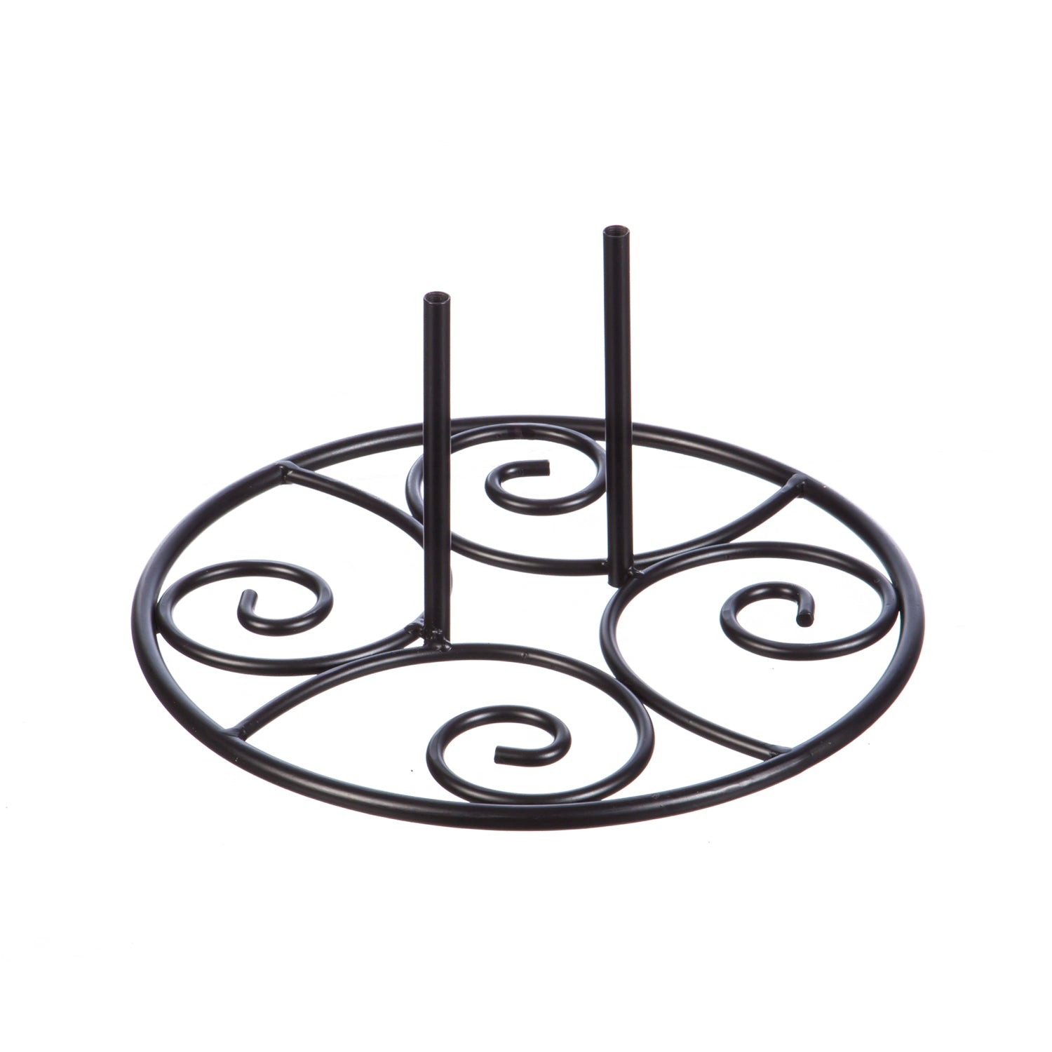 Elegant Swirl Garden Flag Stand Base