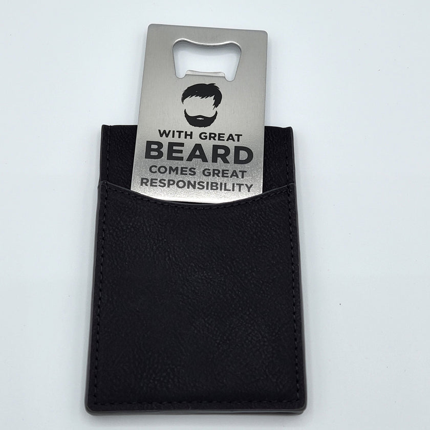 Men's Bi-Fold Wallet with Enclosed Bottle Opener