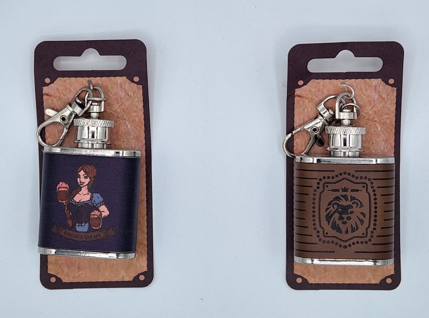 Novelty Mini  2 oz Flask-With Belt Hook