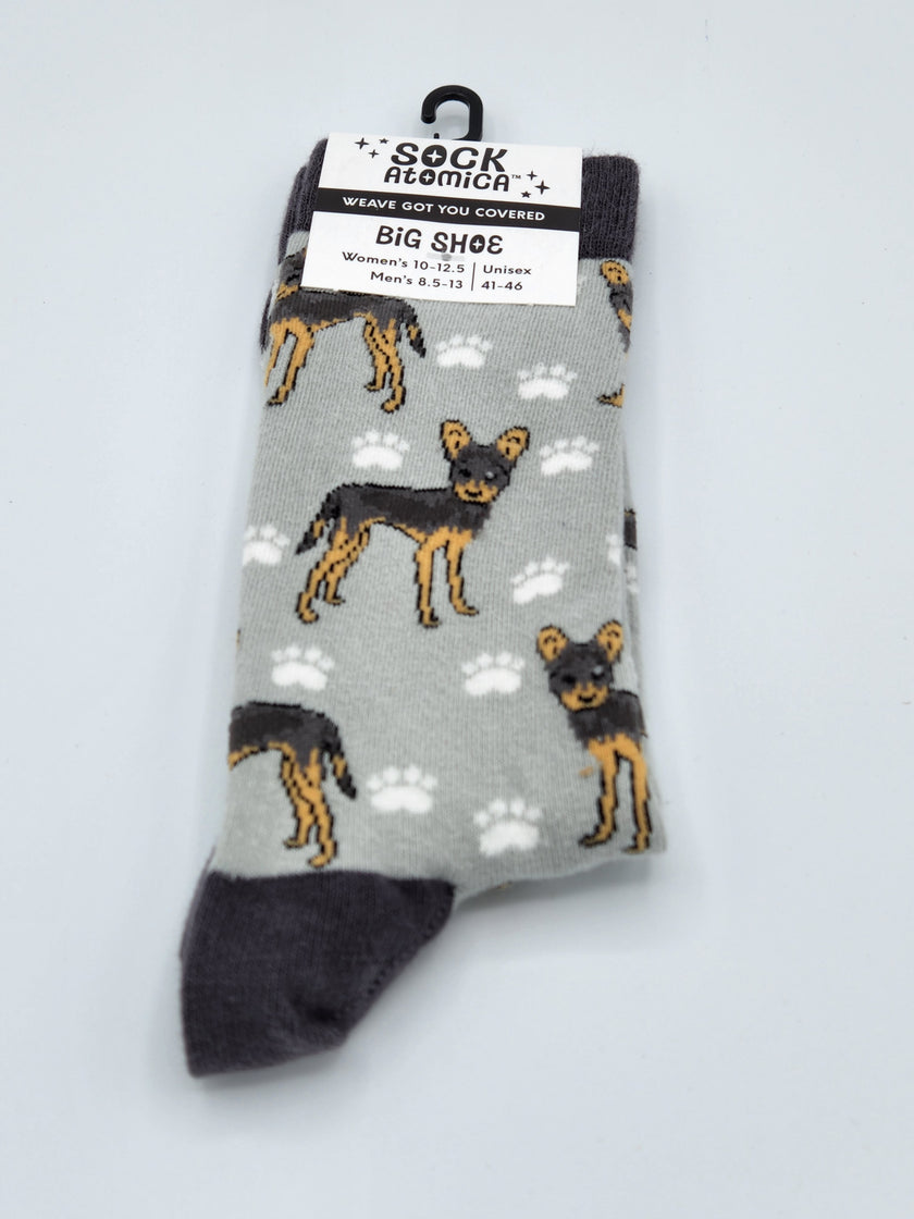 Unisex Dog Print Socks-Choose From 14 Breeds