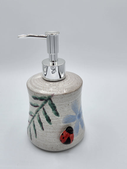 Ceramic Floral Soap Dispenser