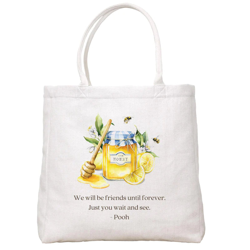 Pooh Quote Canvas Tote Bag