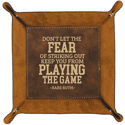 "Don't Let the Fear of Striking Out" Catchall Tray