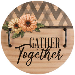 Gather Together Round Serving Tray