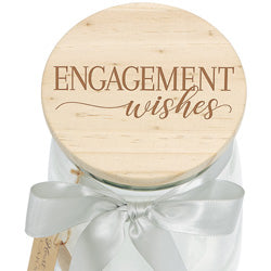 Engagement Wishes "Heartnote" Glass Jar