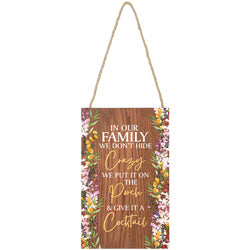 Family Porch Small Hanging Sign