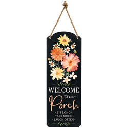 "Welcome to Our Porch" 18" Metal Wall Décor