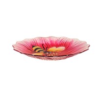 Bee 18'' Glass Birdbath