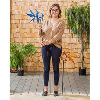 Solar Fish Staked Wind Spinner 38