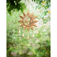 13" Round Metal Sun Wind Chime