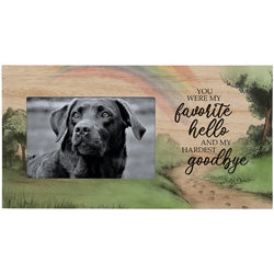 "Favorite Hello" Pet Memorial 4"x6" Photo Frame