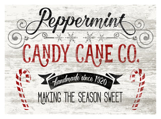 Candy Cane Co. Wooden Sign