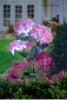 Solar Power Hydrangea Garden Stake, Pink