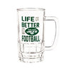 New York Jets Glass Tankard Cup, with Gift Box