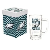 Philadelphia Eagles Glass Tankard Cup, with Gift Box