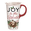 Christmas Joy, Ceramic Travel Cup, 17 OZ. ,w/box