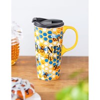 Honey Hush Ceramic Travel Cup, 17 OZ. ,w/box