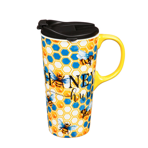 Honey Hush Ceramic Travel Cup, 17 OZ. ,w/box