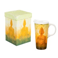 Budha Ceramic Travel Cup, 17 OZ. ,w/box,