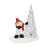 Santa and Tree or Snowman and Tree LED Ceramic Tabletop Décor