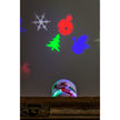 LED Snowman Pillar Table Decor with Projected Icons and USB Cord