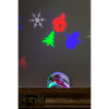 LED Snowman Pillar Table Decor with Projected Icons and USB Cord