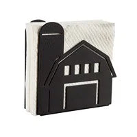 Metal Barn Shaped Napkin Holder
