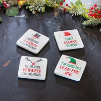 Christmas Group Therapy Stone Coaster, Set of 4