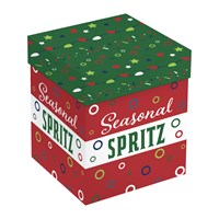 "Seasonal Spritz" 17 OZ Stemless Wine Glass w/Box,