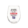 New York Giants, 17oz Boxed Stemless Wine