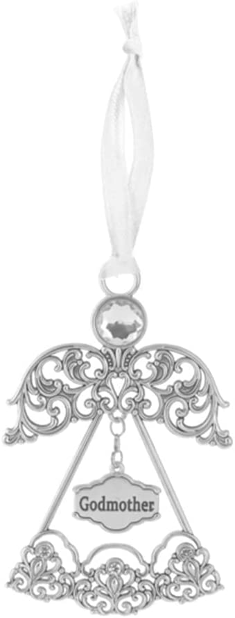 Godmother My Life is Blessed Because of You Hanging Ornament, 3.5-inch