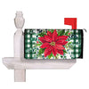 Merry And Bright Poinsettia Mailbox Cover