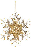 Wire Snowflake Metal Ornament