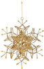 Wire Snowflake Metal Ornament