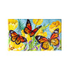 Tulip and Butterfly Embossed Floor Mat