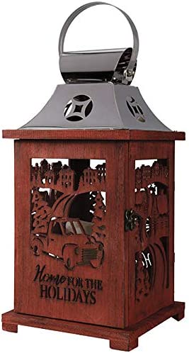 Home for The Holidays Wood Lantern