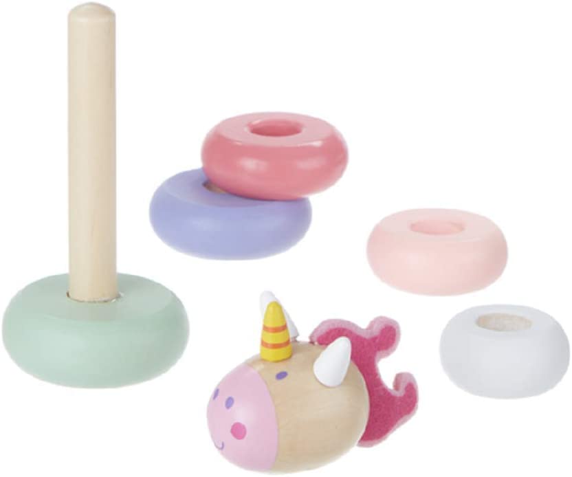 Wooden Unicorn Stacker Toy 18mos+
