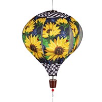 Sunflower Welcome Burlap Balloon Spinner
