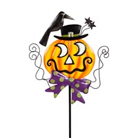 40"H Glow in the Dark Jack-o-Lantern Garden Stake