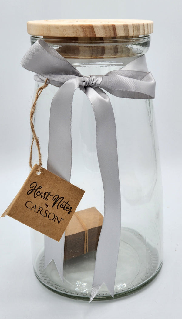 Engagement Wishes "Heartnote" Glass Jar